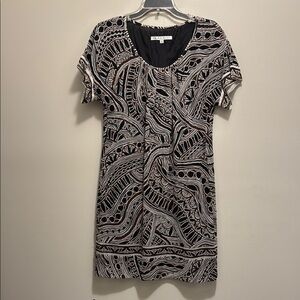 Black and White Patterned Dress